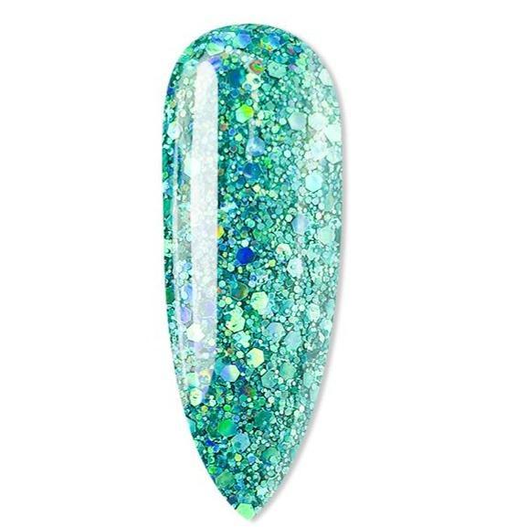 nail dip - nail dip powder - peacock